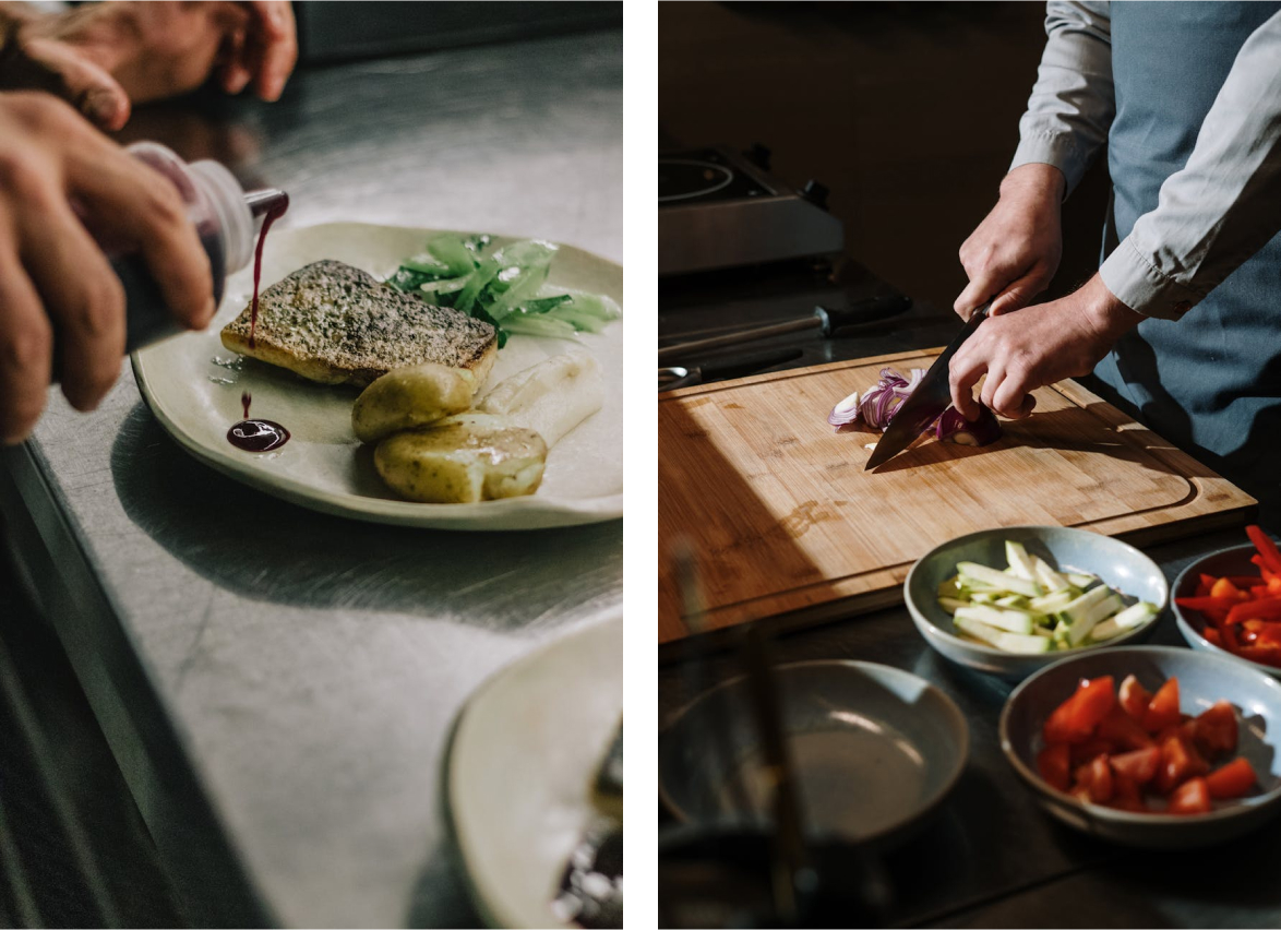 Tendencias de alta cocina en dos imágenes de cocineros