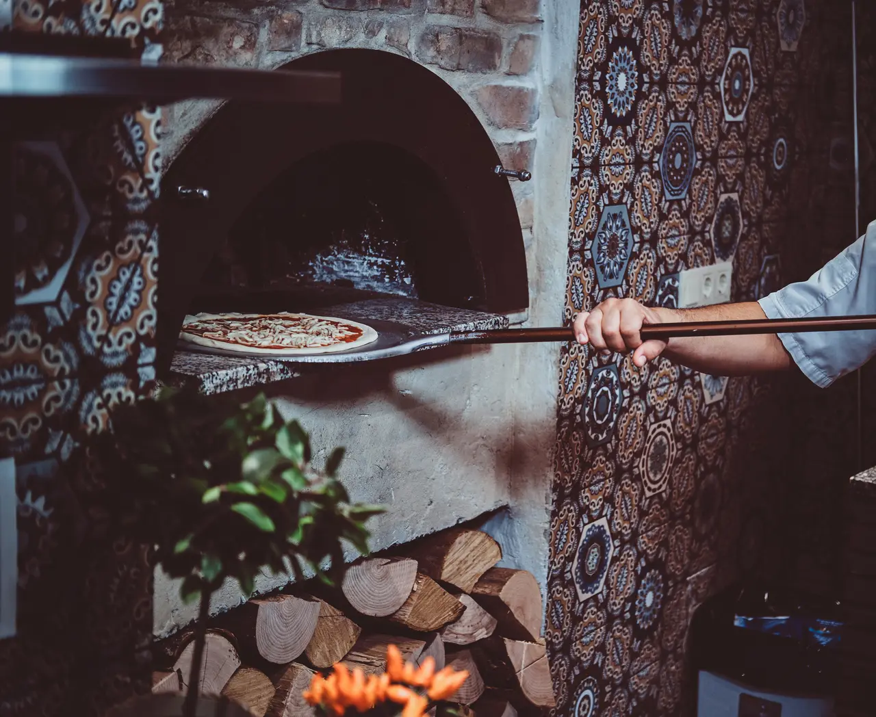 cocina tradicional al horno de leña