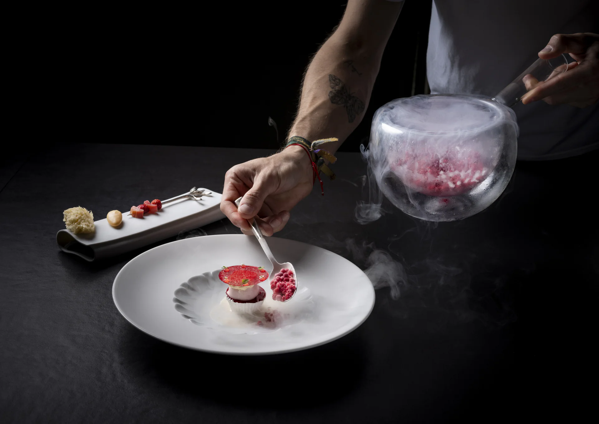 Manjar del restaurante Skina (2 Estrellas Michelin)