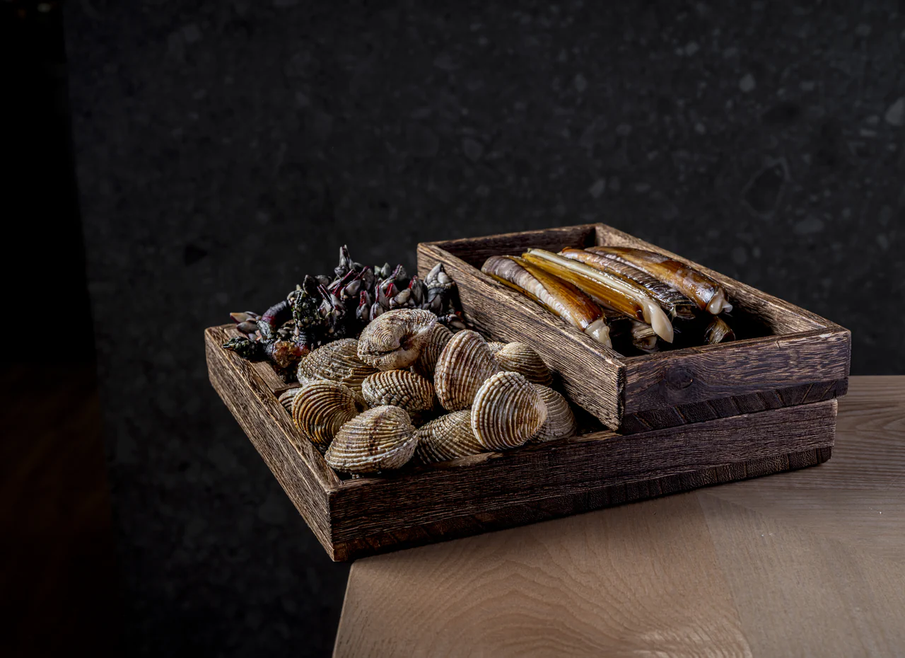 Percebes, navajas y berberechos en las comidas navideñas